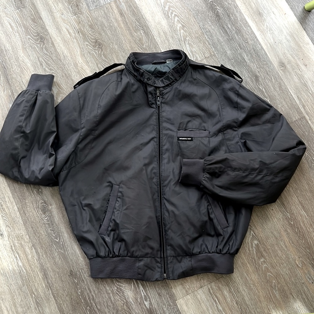 REAL ORIGINAL 1980’s Members Only iconic black racer jacket